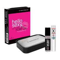 Flirto rinkinys poroms Sensuva Hello Sexy su feromonų balzamu ir roll-on priemone