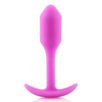 Analinis Kamštis Su Svorio Rutuliukais B-vibe Snug Fuksijos Spalva