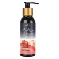 Lubrikantas Sensuva hibridinis, braškių kvapo, vandens ir silikono pagrindu, 125 ml