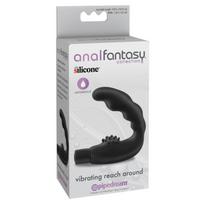 Prostatos vibratorius Anal Fantasy su smailėjančiu galiuku, tekstūruotu koteliu, 10,9 cm, atsparus vandeniui