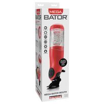 Masturbatorius su telefono laikikliu ir jutikliniu valdymu raudonas Pipedream Extreme Toyz mega-bator