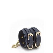 Kojų antrankiai Bondage Couture NS Novelties, mėlyni, reguliuojami