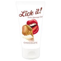 Lick it! Masažo gelis su šokolado skoniu 50 ml