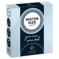 Prezervatyvai latekso 57 mm 3 vnt Mister size
