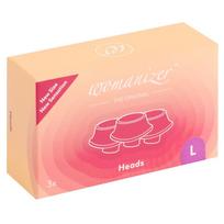 Aksesuarų antgaliai L dydis violetiniai 3 vnt - Womanizer