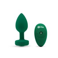 B-vibe M/L Emerald vibruojantis analinis kamštis