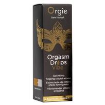 Orgie Orgasm Drops Vibe persikų skonio vibraciniai lašai 15 ml