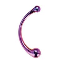 Lenktas stiklo dildo didelis wand glamour glass