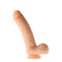 Realistinis išlenktas formos 21 cm kūno spalvos dildo Mr Dixx