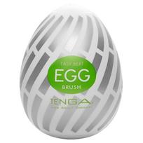 Masturbatorius TENGA Brush, kiaušinio formos, 7 cm, vienkartinis, TPE ir PP