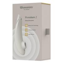Womanizer premium 2 klitorio oro pulsuoklis pilkas S-L
