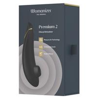 Clitoria oro pulsatorius juodas WOMANIZER premium 2