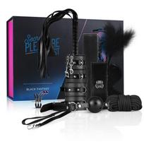 BDSM pradedančiųjų rinkinys 10 dalių Secret Pleasure Chest Black Fantasy