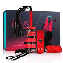 Vergovės rinkinys Secret Pleasure Chest raudonas S-L