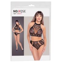 Dviejų dalių tinklinis kostiumėlis NO:XQSE, atvira tarpkojė, S-L, 90% poliamidas