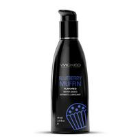 WICKED AQUA 60 ml vandens pagrindo lubrikantas su mėlynių keksiuko skoniu