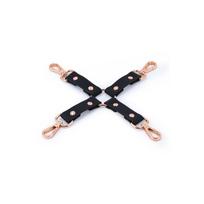 BDSM rišiklis Bondage Couture Hog Tie, juodas, PU dirbtinė oda