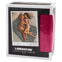 Užtiesalas seksui Liberator Fascinator, raudonas, iš mikropluošto, su drėgmės barjeru, 183 x 137 cm