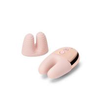 Le Wand Double Vibe vibratorius su dviem varikliais rožinės ir auksinės spalvos