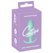 Analinis kaištis Cuties Plugs Mini Butt Plug, žalias, silikoninis, 8,2 cm