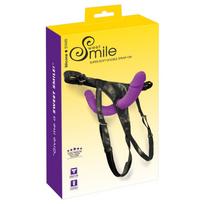 Ypač minkštas dvipusis strap-on diržu rinkinys Sweet Smile