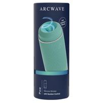 Masturbatorius Arcwave Pow, mėtinės spalvos, su siurbimo kontrole ir CleanTech silikoniniu įdėklu
