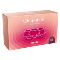 Pakeičiami antgaliai M dydžio raudoni 3 vnt Womanizer