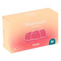 Pakeičiamieji antgaliai Womanizer DUO 2, M dydis, 3 vnt., Petrol spalvos