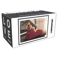 Sekso krėslas Liberator Esse Lounger, bordo spalvos, su galvos atrama ir pusapvale pagalvėle