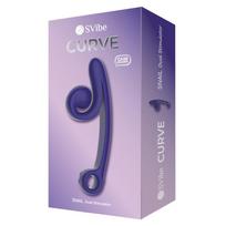 Vibratorius Snail Vibe Curve Violetinis G taško ir klitorio stimuliatorius