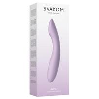 Vibratorius G taškui ir klitoriui SVAKOM Amy 2, lankstus, atsparus vandeniui, Pastel Lilac