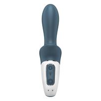 Pripučiamasis anų vibratorius pilkos spalvos SATISFYER AIR PUMP BOOTY 2