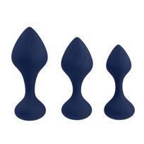 Silikoniniai analiniai kamščiai komplektas 3 vnt PLAYBOY
