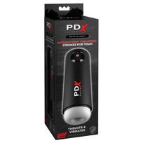 PDX Elite Moto-Milker vibracinis masturbatorius su siurbimo funkcija