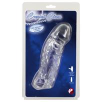 Varpos mova Crystal Clear, permatoma, su prailginimu ir erekcijos žiedu, 19,2 cm