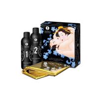 Nuru masažo rinkinys su egzotinių vaisių kvapu 2x250 ml - Shunga