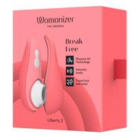 Vibratorius Womanizer Liberty 2, 8 intensyvumų, rožinis, atsparus vandeniui