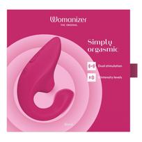 Womanizer Blend mini oro pulsuoklis su G taško stimuliatoriumi bordo