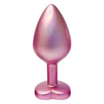 Gleaming Love metalinis rožinis analinis kaištis M