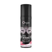 Skystas vibratorius Orgie 15 ml su braškių džino ir toniko skoniu