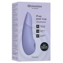 Vibratorius klitoriui su oro pulsacijomis ir vibracija Womanizer ENHANCE, alyvinis