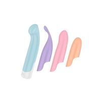 Satisfyer Playful Four G taško ir klitorio stimuliatorius su 4 keičiamais antgaliais