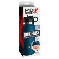 Diskretiškas masturbatorius PDX Plus Fuck Flask Private Pleaser mėlyna/kreminė makštis