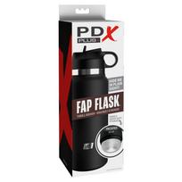 PDX Plus Fap Flask Thrill Seeker masturbatorius juodas S/M