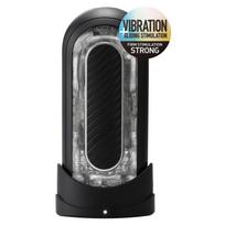 Masturbatorius su vibracija Tenga Flip Zero Gravity S-L juodas