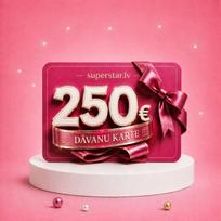Elektroninė dovanų kortelė, kurios vertė 250 €