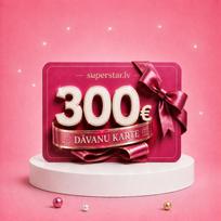 Elektroninė dovanų kortelė, kurios vertė 300 €