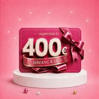 Elektroninė dovanų kortelė, kurios vertė 400 €