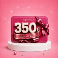 Elektroninė dovanų kortelė, kurios vertė 350 €