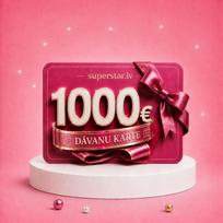 Elektroninė dovanų kortelė, kurios vertė 1000 €